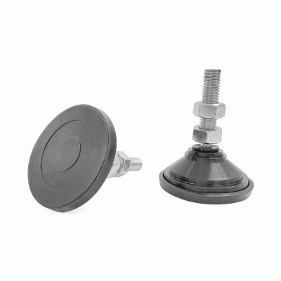 Articulating Leveling Feet with Rubber Base